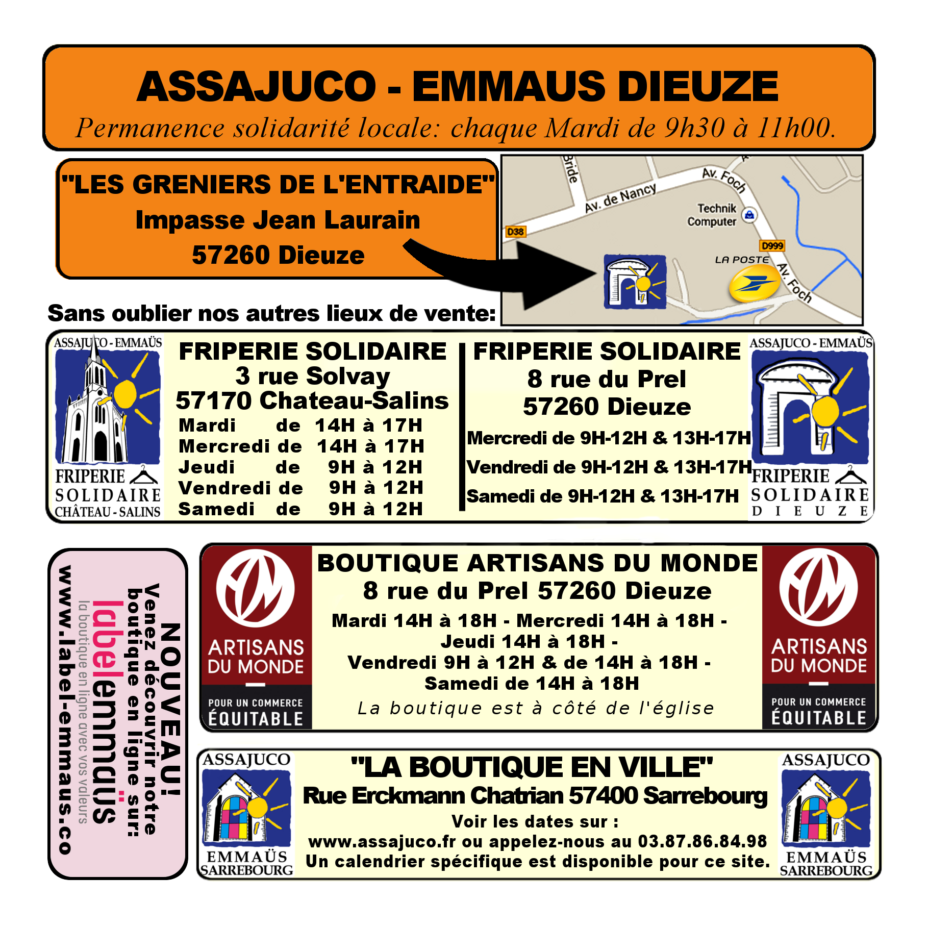 LES GRENIERS DE L’ENTRAIDE DE DIEUZE – Assajuco Emmaüs